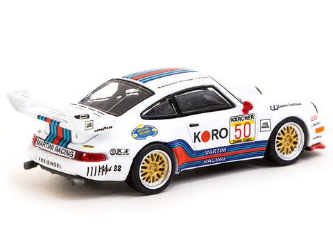 Porsche 911 Turbo S LM GT #50 Wolfgang Kaufmann - Rupert Keegan - Pietro Ferrero "Martini Racing" "BRP GT Series" (1995) "Collab64" Series 1/64 Diecast Model Car by Schuco & Tarmac Works