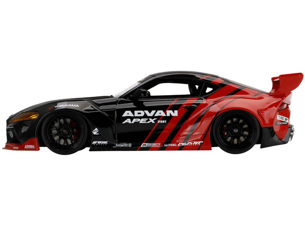 Toyota Pandem GR Supra V1.0 "Advan" Livery SEMA (2019) 1/18 Model Car by Top Speed