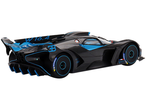 Bugatti Bolide Presentation Version Blue and Black 1/18 Model Car by Top Speed