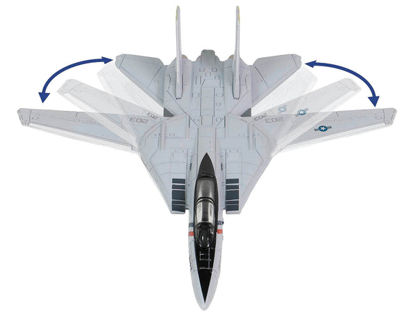 Grumman F-14 Tomcat Fighter Aircraft "VF-2 Bounty Hunters" and Section C of USS Enterprise (CVN-65) Aircraft Carrier Display Deck "Legendary F-14 Tomcat" Series 1/200 Diecast Model by Forces of Valor