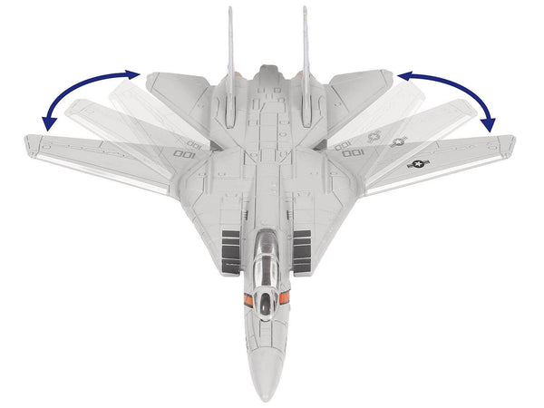 Grumman F-14 Tomcat Fighter Aircraft "VF-114 Aardvarks" and Section E of USS Enterprise (CVN-65) Aircraft Carrier Display Deck "Legendary F-14 Tomcat" Series 1/200 Diecast Model by Forces of Valor